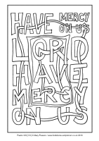 23 - Fourth Sunday Advent - Psalms 123 [131] - Downloadable / Printable Colouring Sheet